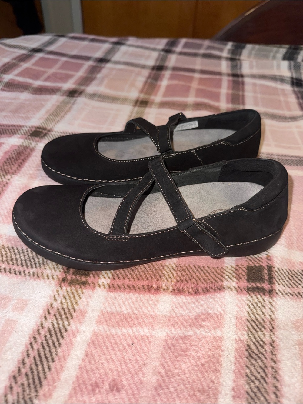 Vionic Orthaheel Black Judith Flat Mary Jane Shoes Size 8 - Picture 4 of 7